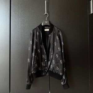 Saint Laurent Satin Bomber Jacket